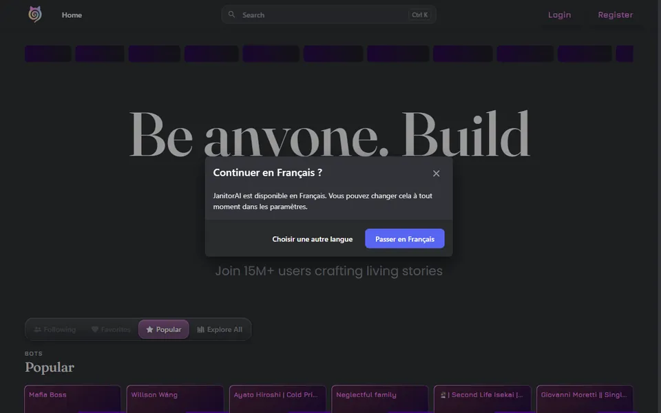 janitor-ai-page-accueil