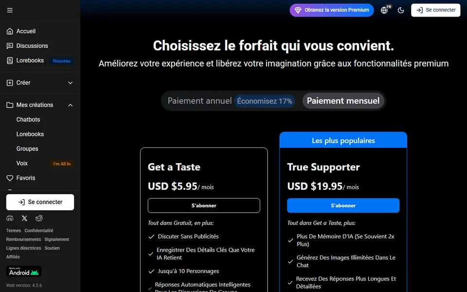 spicychat-tarifs-abonnement